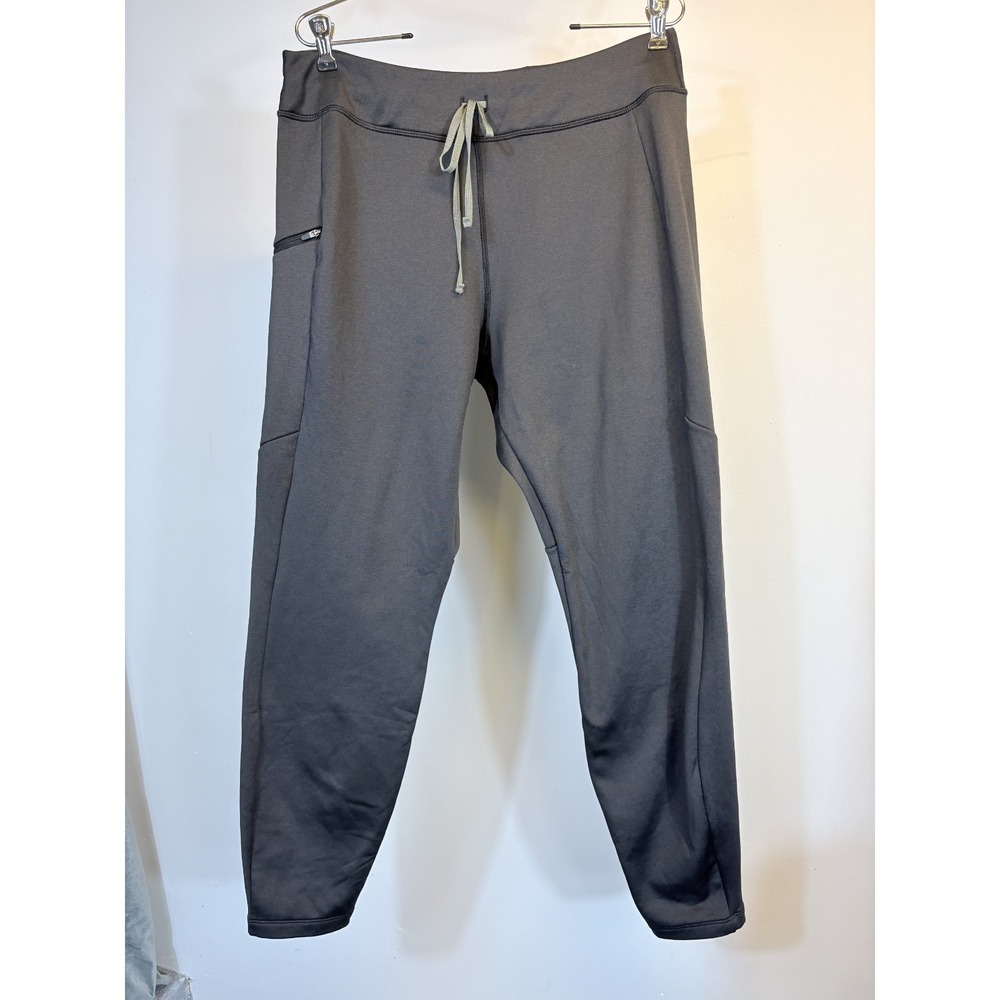 Patagonia R1 Daily Bottoms Women's sz Large Dark Gray Thermal Fleece Pants